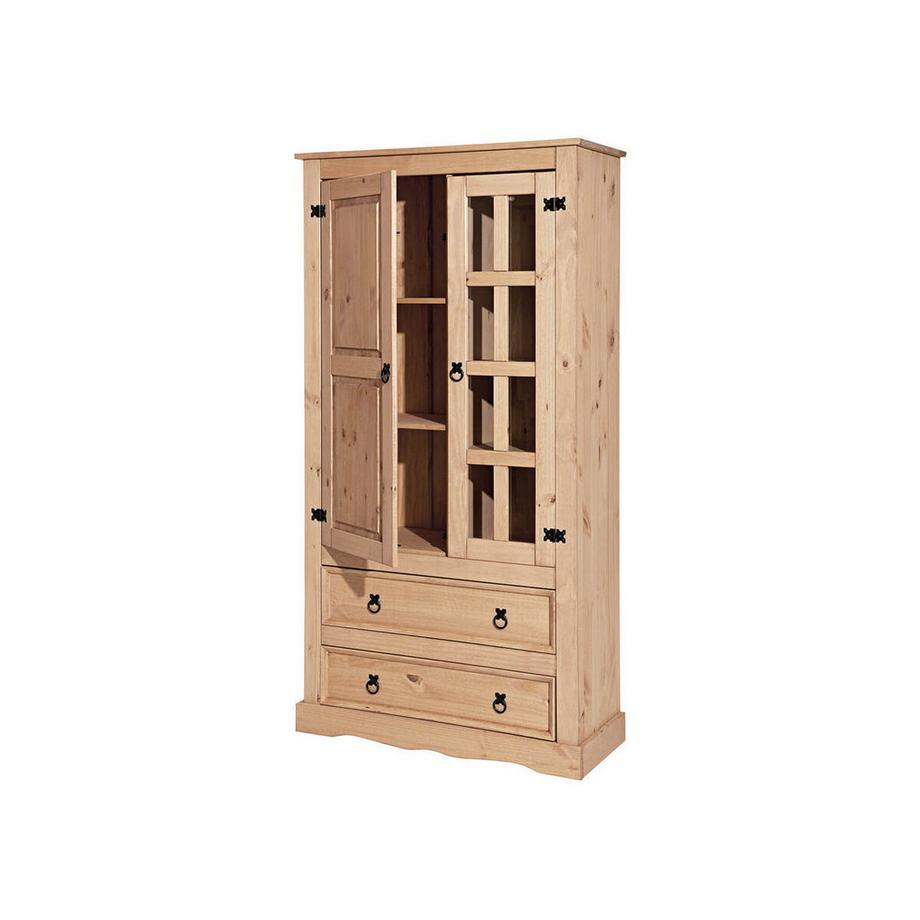 mutoni Vitrine Visaro Kiefer natur 100x190  