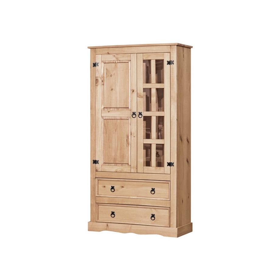 mutoni Vitrine Visaro Kiefer natur 100x190  