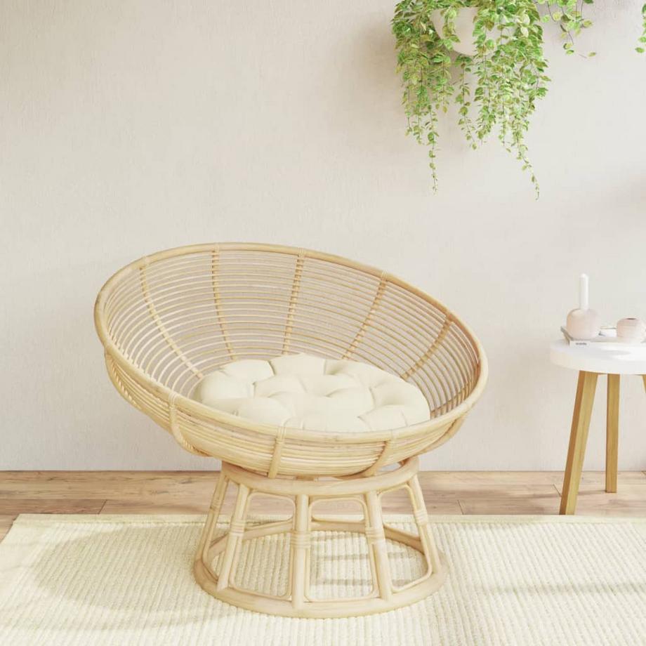 VidaXL Coussin rond tissu  