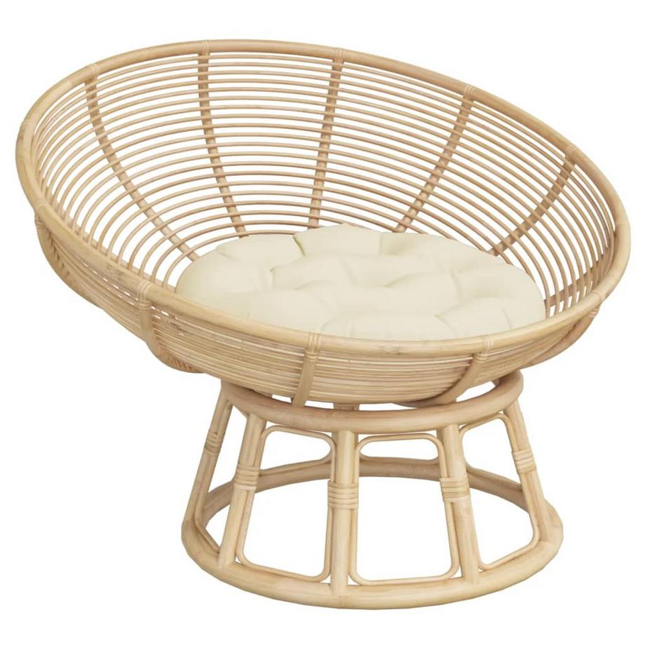 VidaXL Coussin rond tissu  