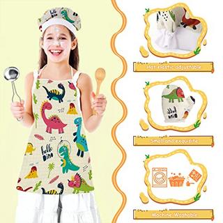 Activity-board  Jouets de cuisine Accessoires Cuisine pour enfants Batterie de cuisine Acier inoxydable Tablier et toque pour légumes 