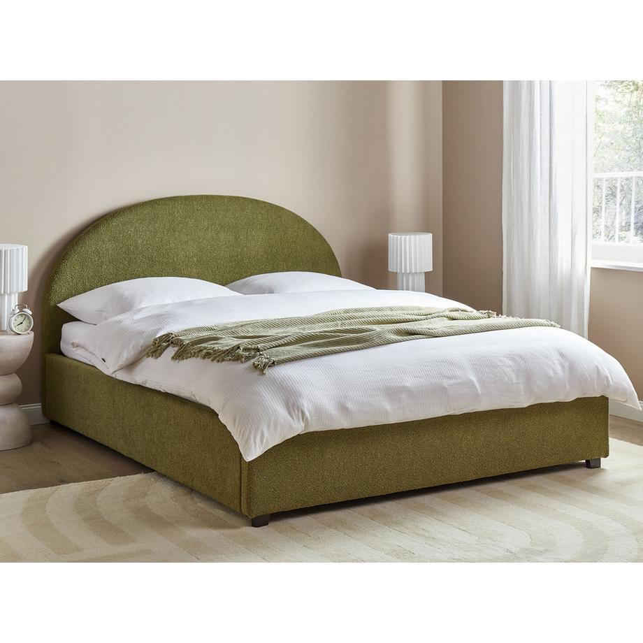 Beliani Lit ottoman en Bouclé  VAUCLUSE  