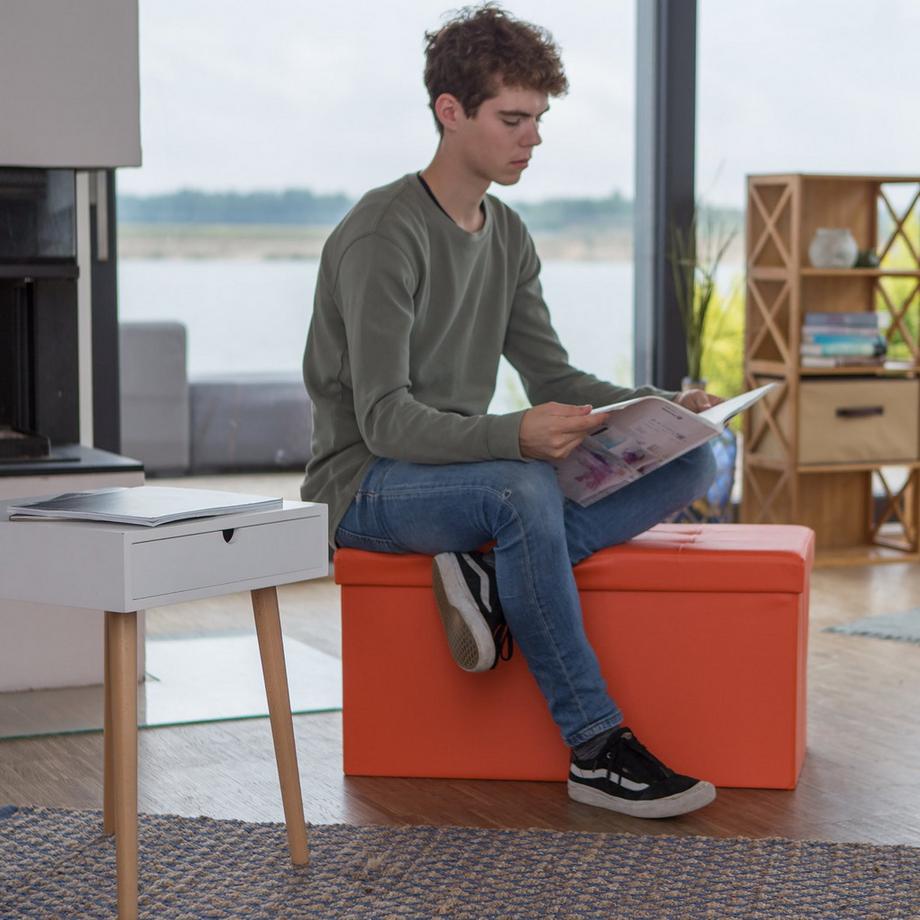 B2X Sitzbank mit Stauraum aus Kunstleder  