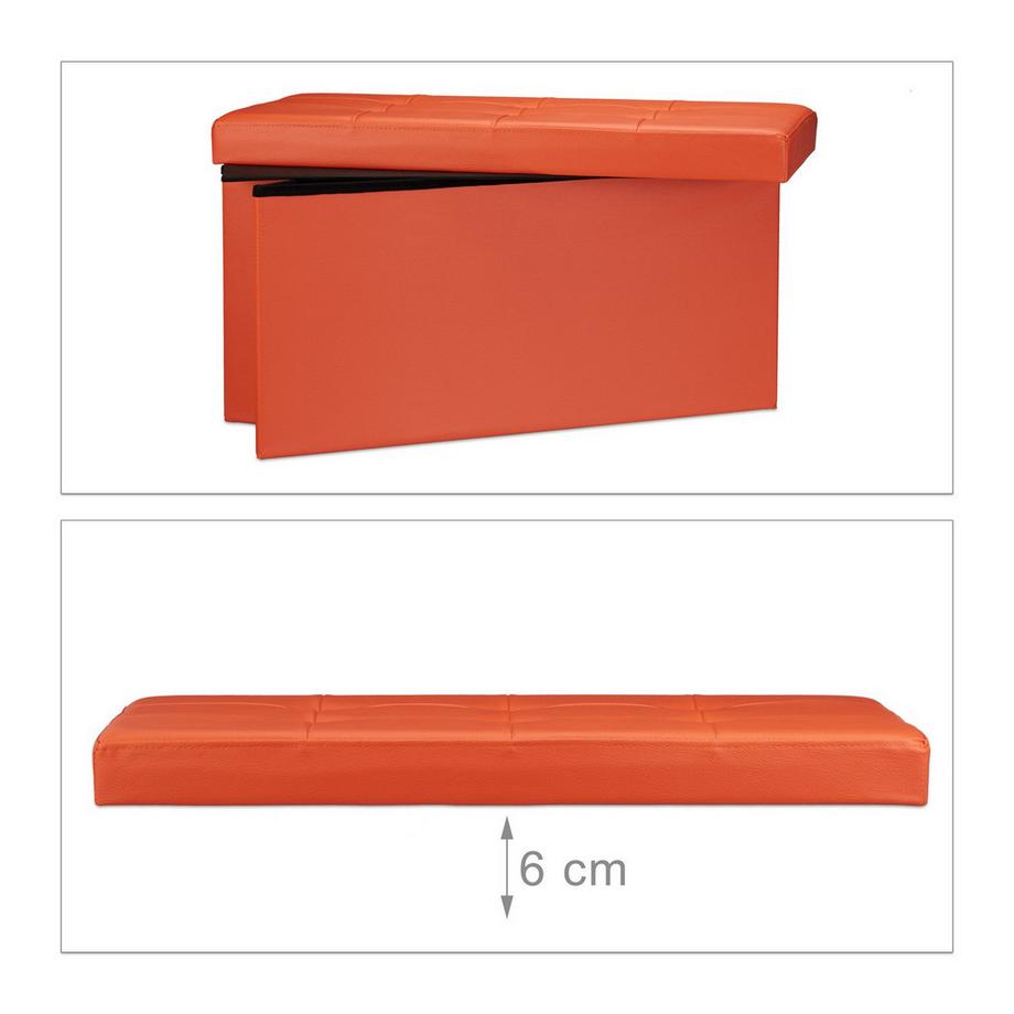 B2X Sitzbank mit Stauraum aus Kunstleder  