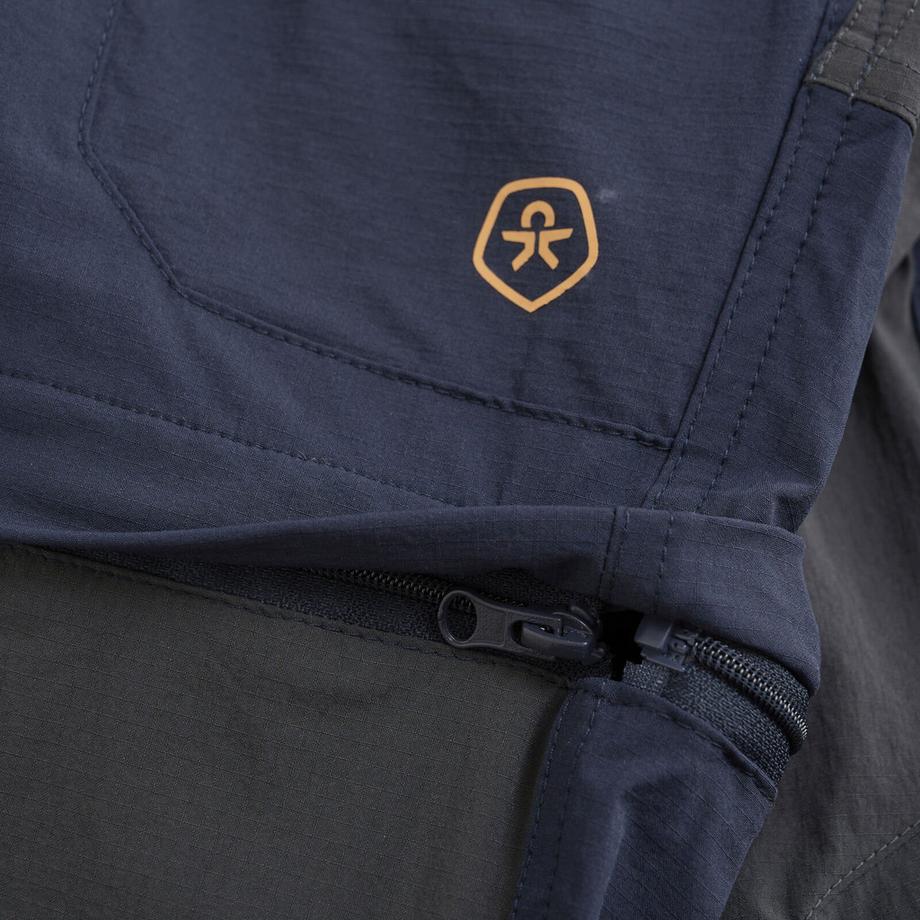 Color Kids  Zip off- Outdoorhose Total Eclipse 