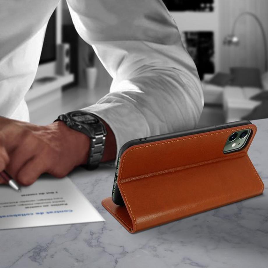Avizar  Cover Echtleder Apple iPhone 11 