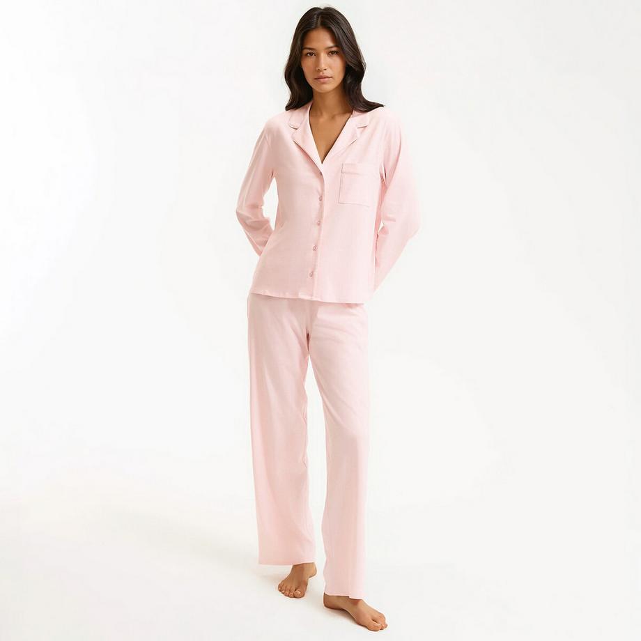 La Redoute Collections Pyjama Grand-Père en Jersey de Coton Uni  