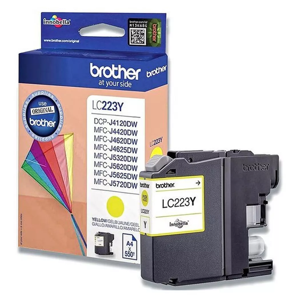 E+P Elektrik – BROTHER Tintenpatrone yellow LC-223Y MFC-J5620DW 550 Seiten, Gelb, One Size