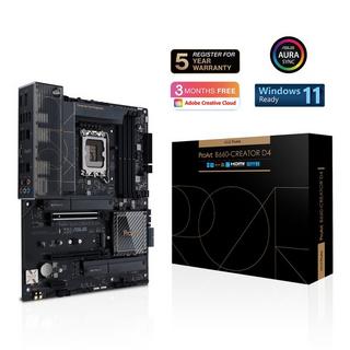 ASUS  PROART B660-CREATOR D4 Intel B660 LGA 1700 ATX 