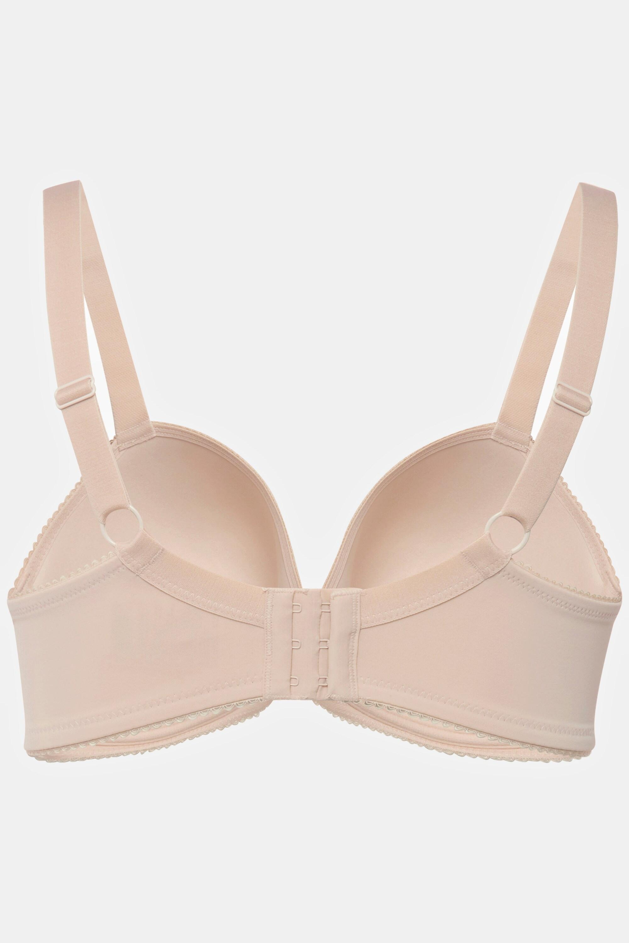 Ulla Popken  Reggiseno con ferretto, coppe morbide e coppa B-D# 