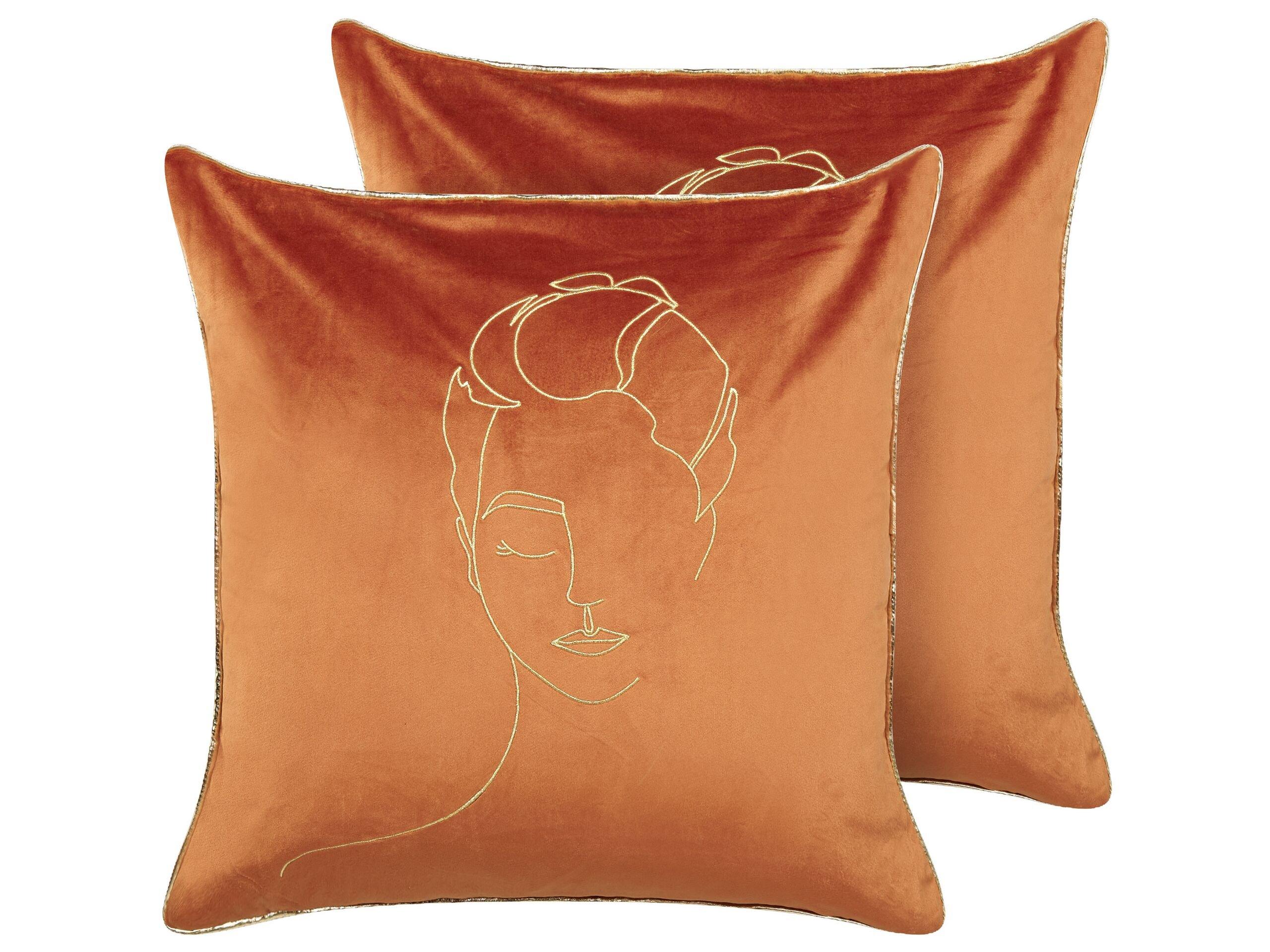 Image of Kissen 2er Set aus Samtstoff Modern CROCUS Kissen 2er Set aus Samtstoff Modern CROCUS