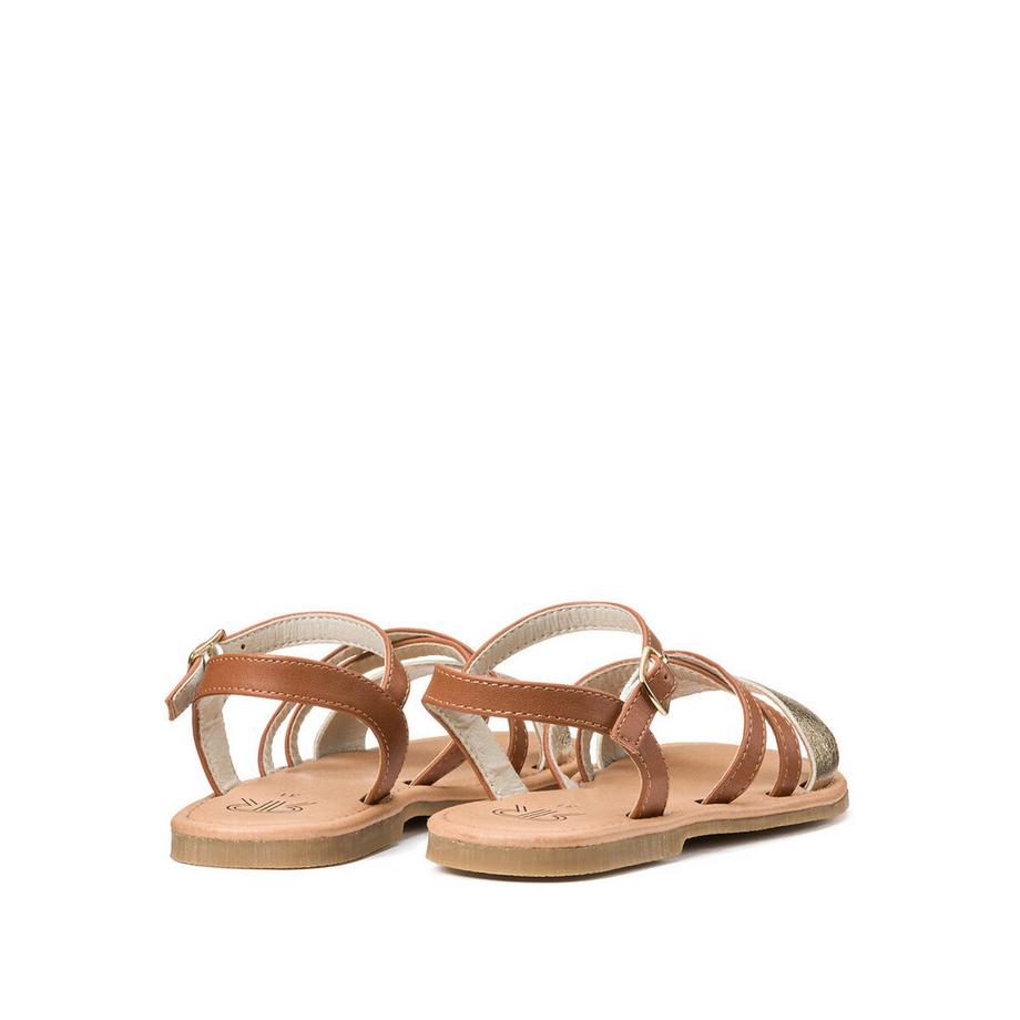 La Redoute Collections Zweifarbige Riemchensandalen  