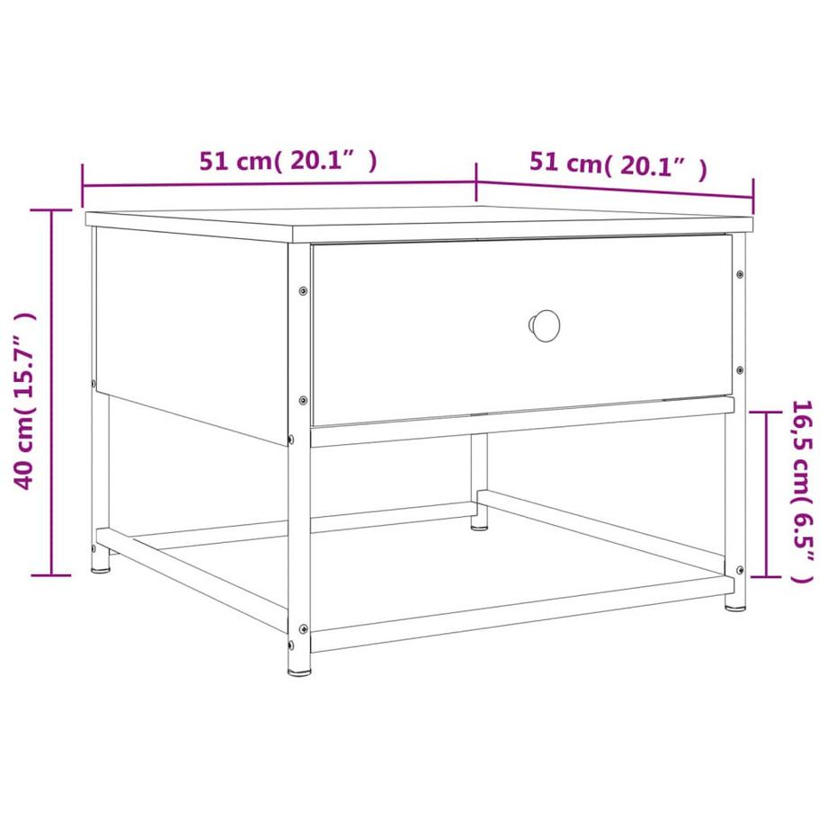 VidaXL Couchtisch holzwerkstoff  