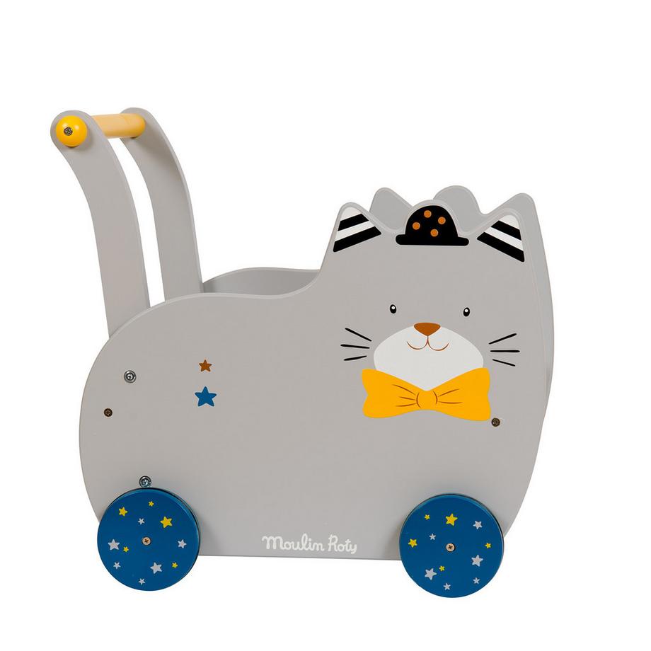 Moulin Roty  Chariot de marche chat, Les Moustaches, Moulin Roty 