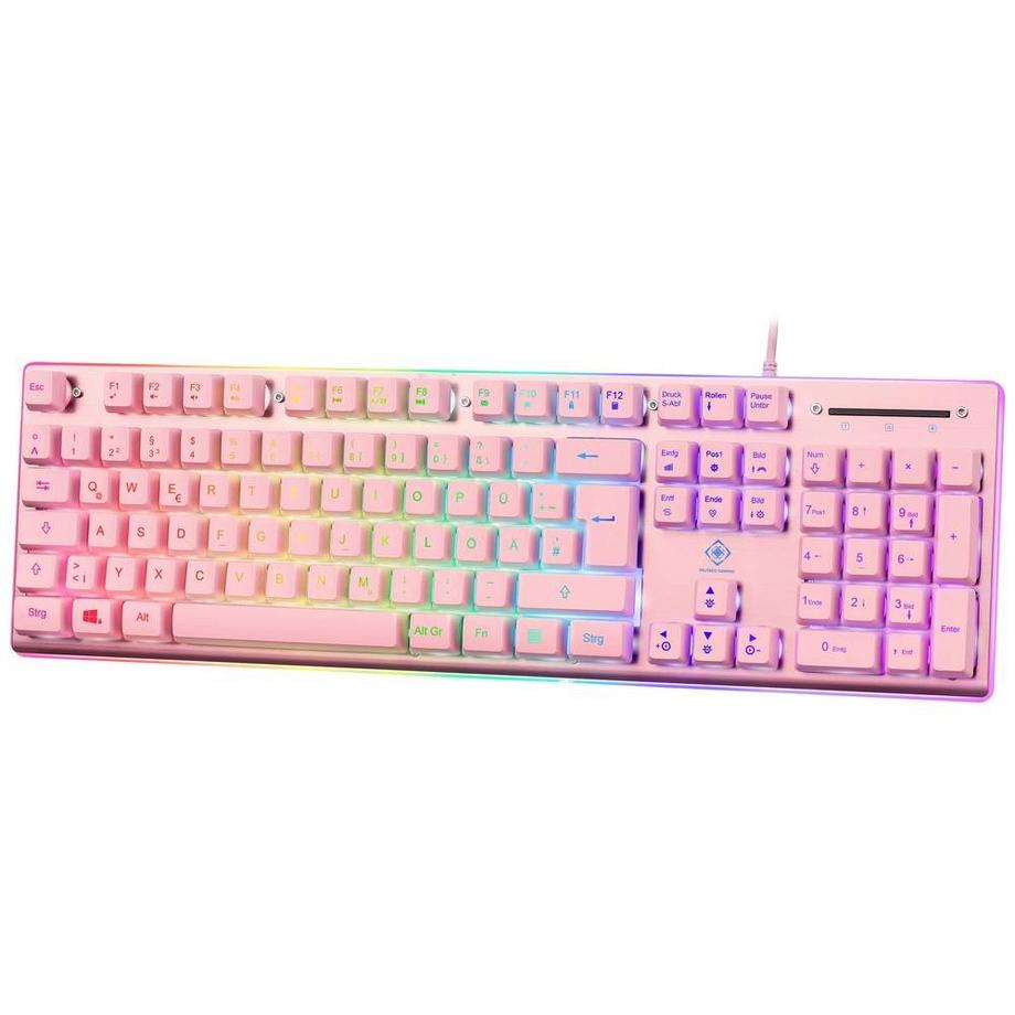 DELTACO GAMING  Clavier de jeu à membrane avec éclairage RGB 