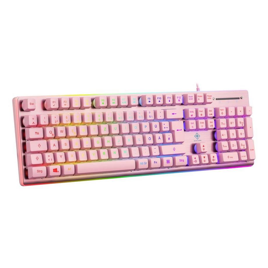 DELTACO GAMING  Clavier de jeu à membrane avec éclairage RGB 