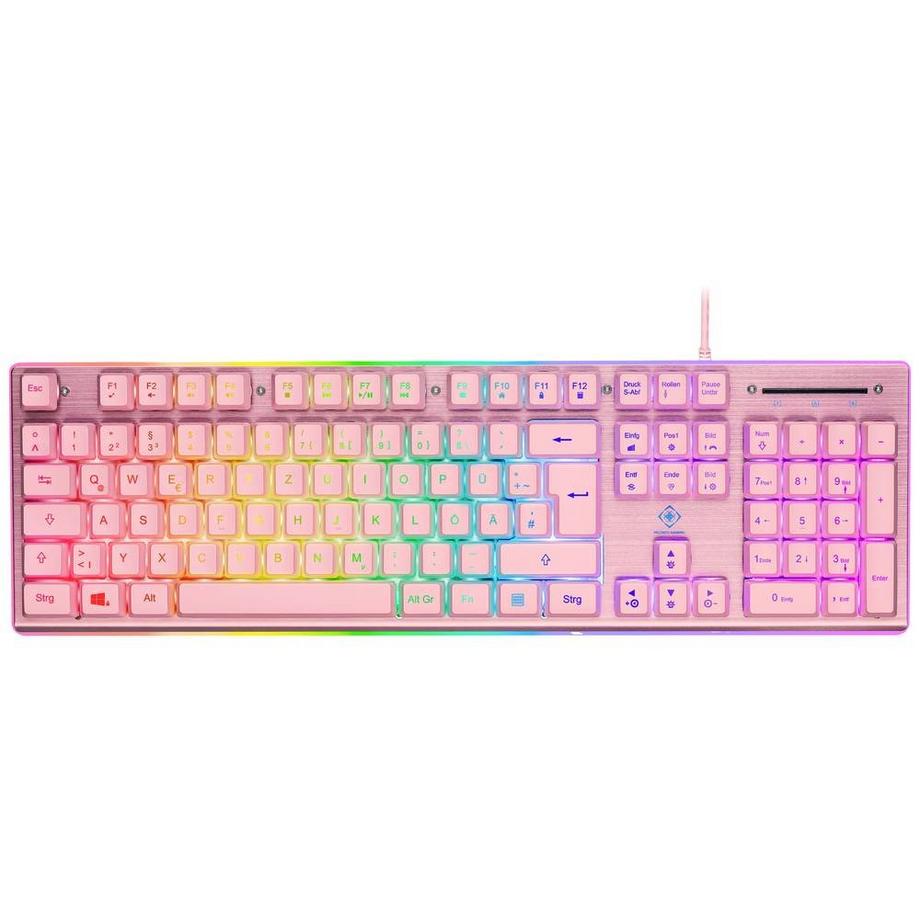 Clavier de jeu à membrane avec éclairage RGB