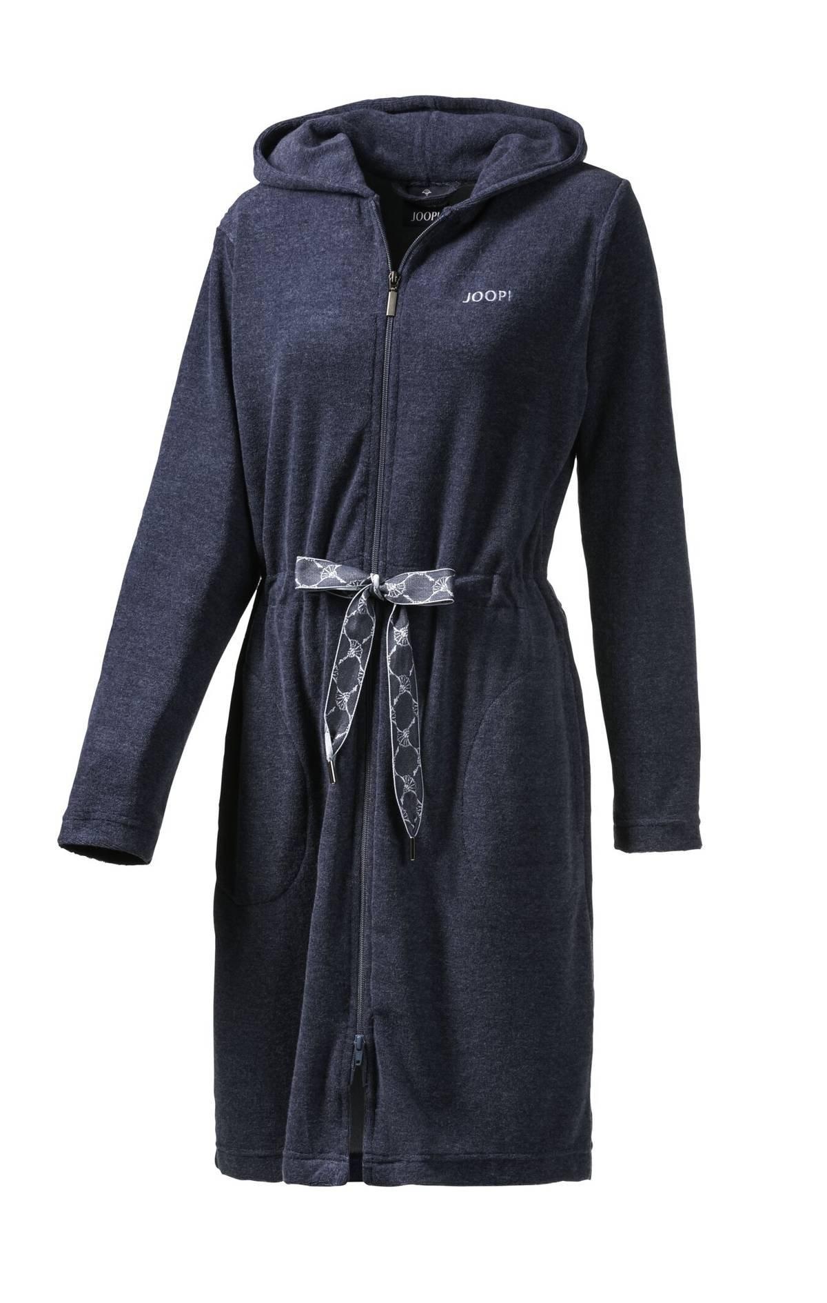 Image of Bademantel Bequem Sitzend Damen Blau S