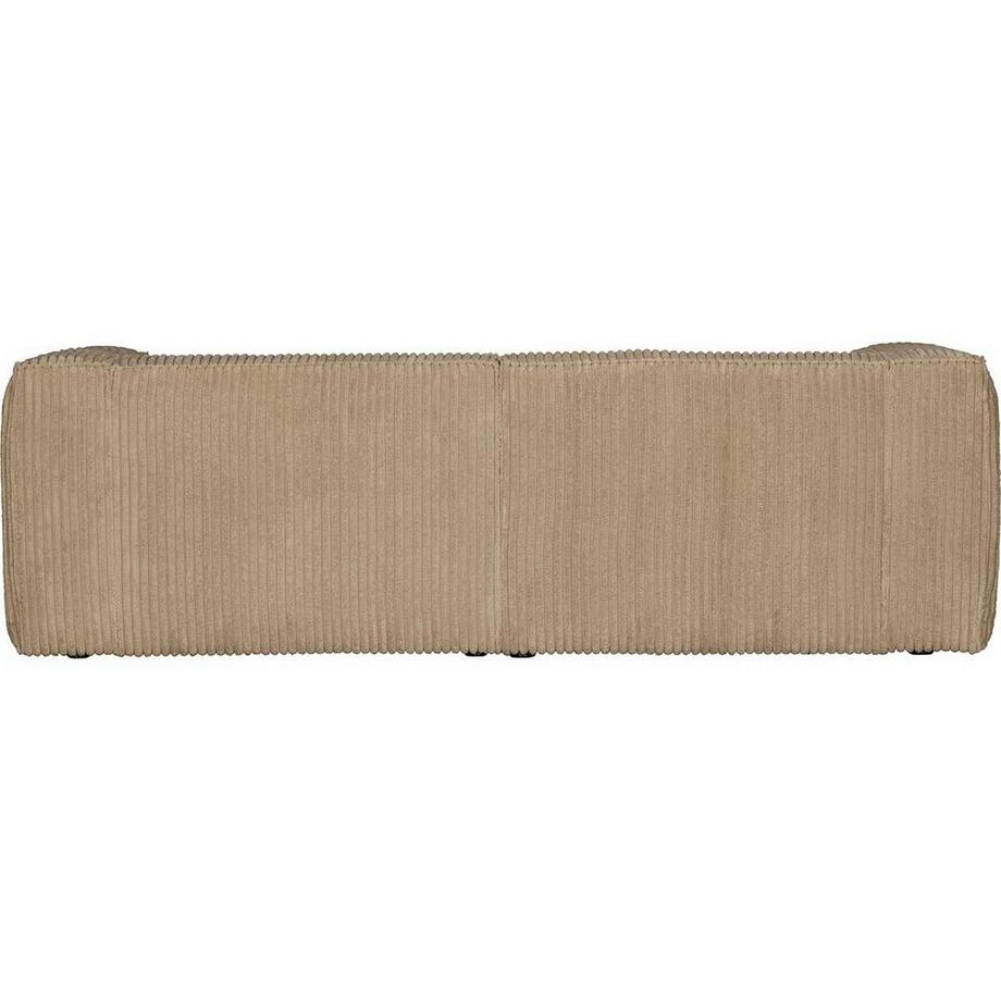 mutoni Sofa Bean 3.5-Sitzer grober Rippstoff travertin 246  