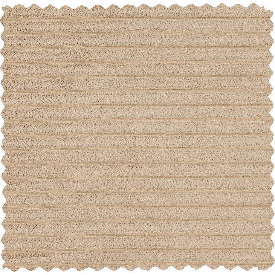 mutoni Sofa Bean 3.5-Sitzer grober Rippstoff travertin 246  