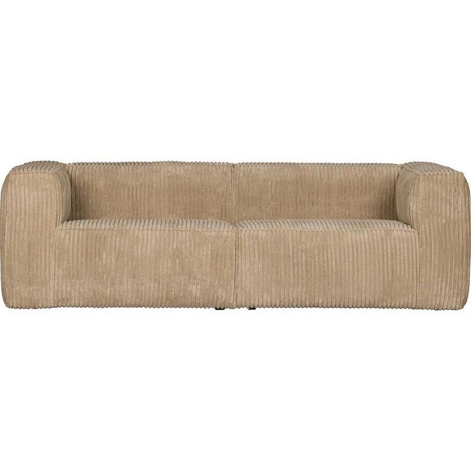 mutoni Sofa Bean 3.5-Sitzer grober Rippstoff travertin 246  