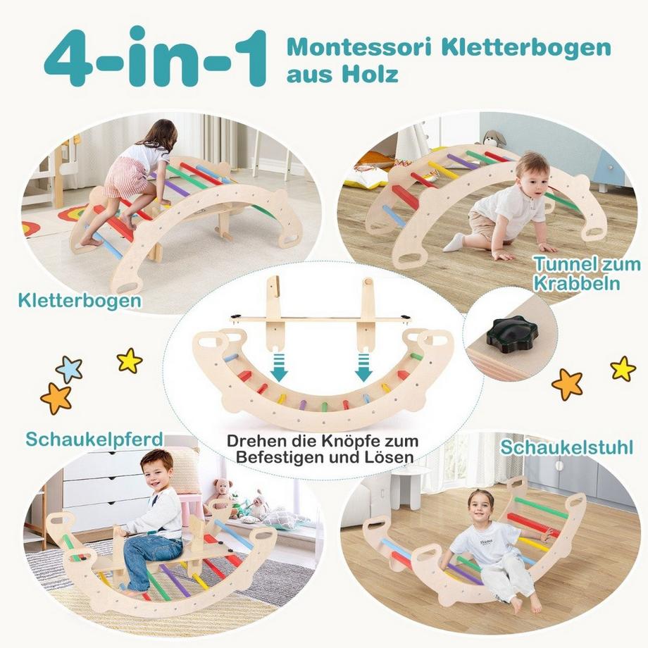 Northix  Ensemble de jeu pour enfants 4 en 1 avec siège 