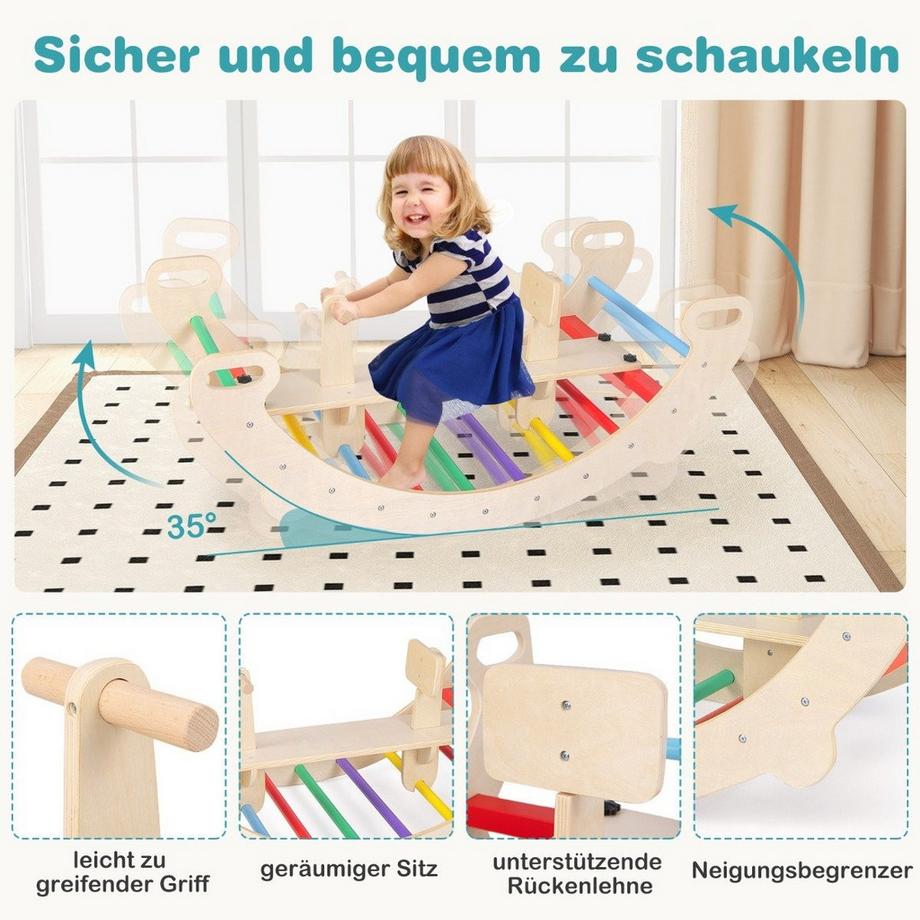 Northix  Ensemble de jeu pour enfants 4 en 1 avec siège 