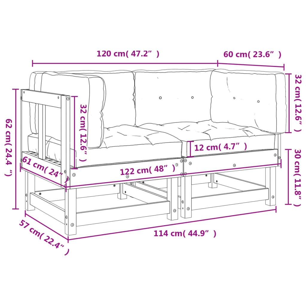 VidaXL Ecksofa kiefernholz  