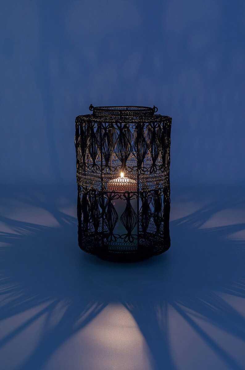 KARE Design Lanterne Hayat noir 37  
