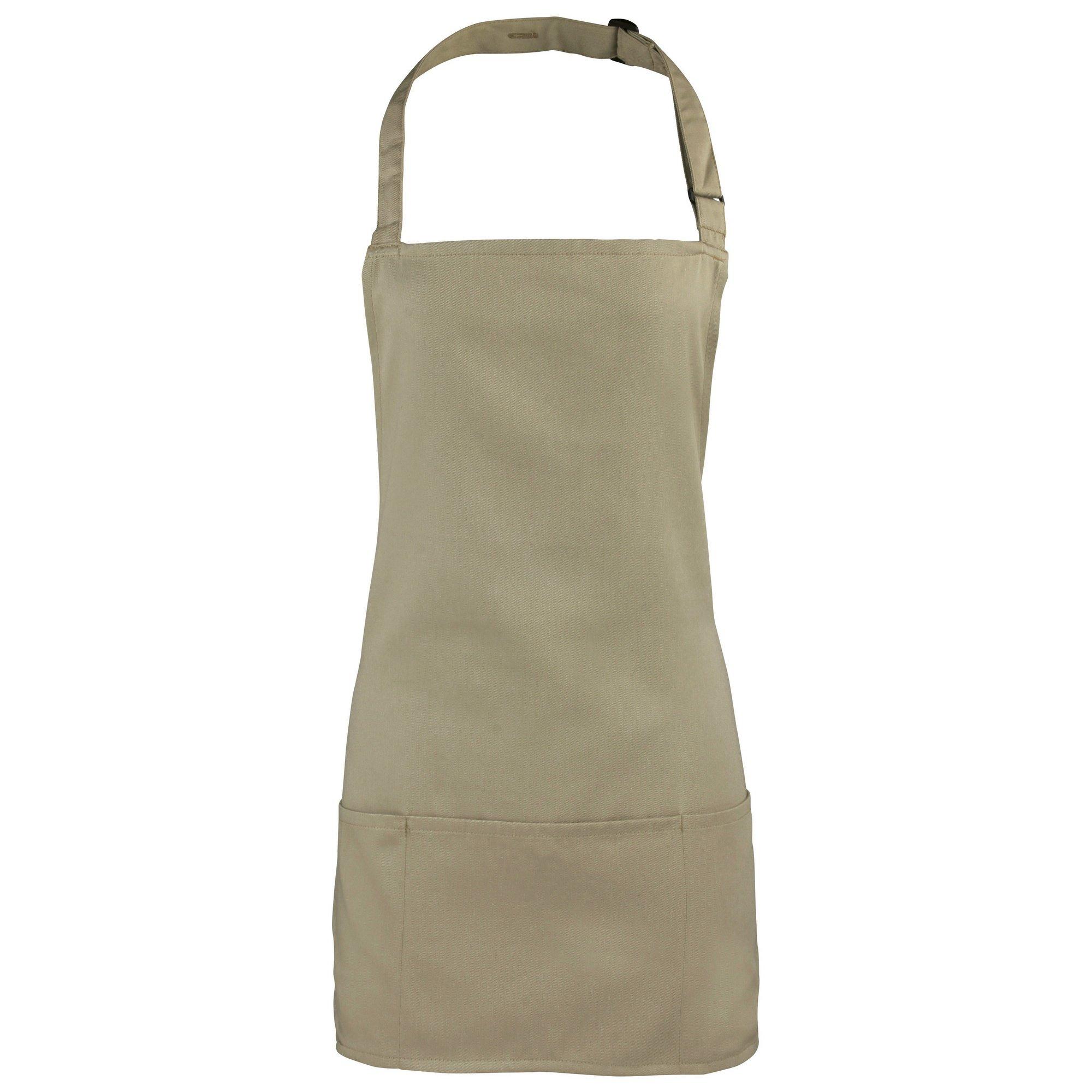 Image of 2 In 1 Schürze Bunt (2 Stückpackung) Unisex Khaki ONE SIZE