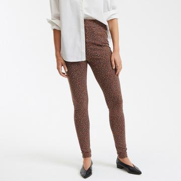 High-Waist-Leggings mit Leo-Print