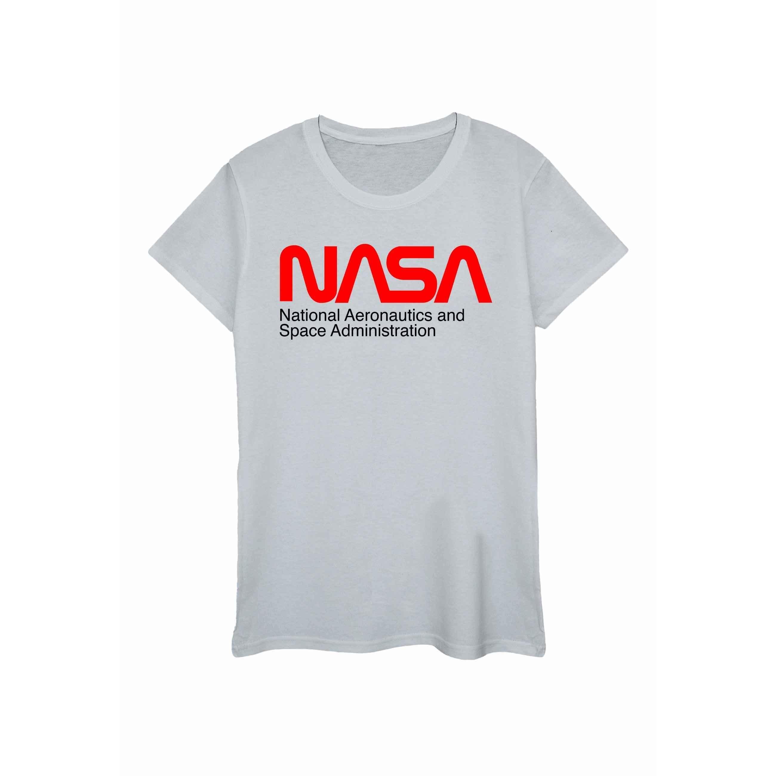 Image of Aeronautics And Space Tshirt Damen Grau M