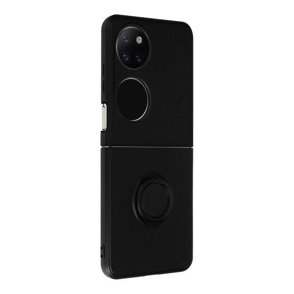 Avizar  Cover Huawei P50 Pocket con Anello Nera 