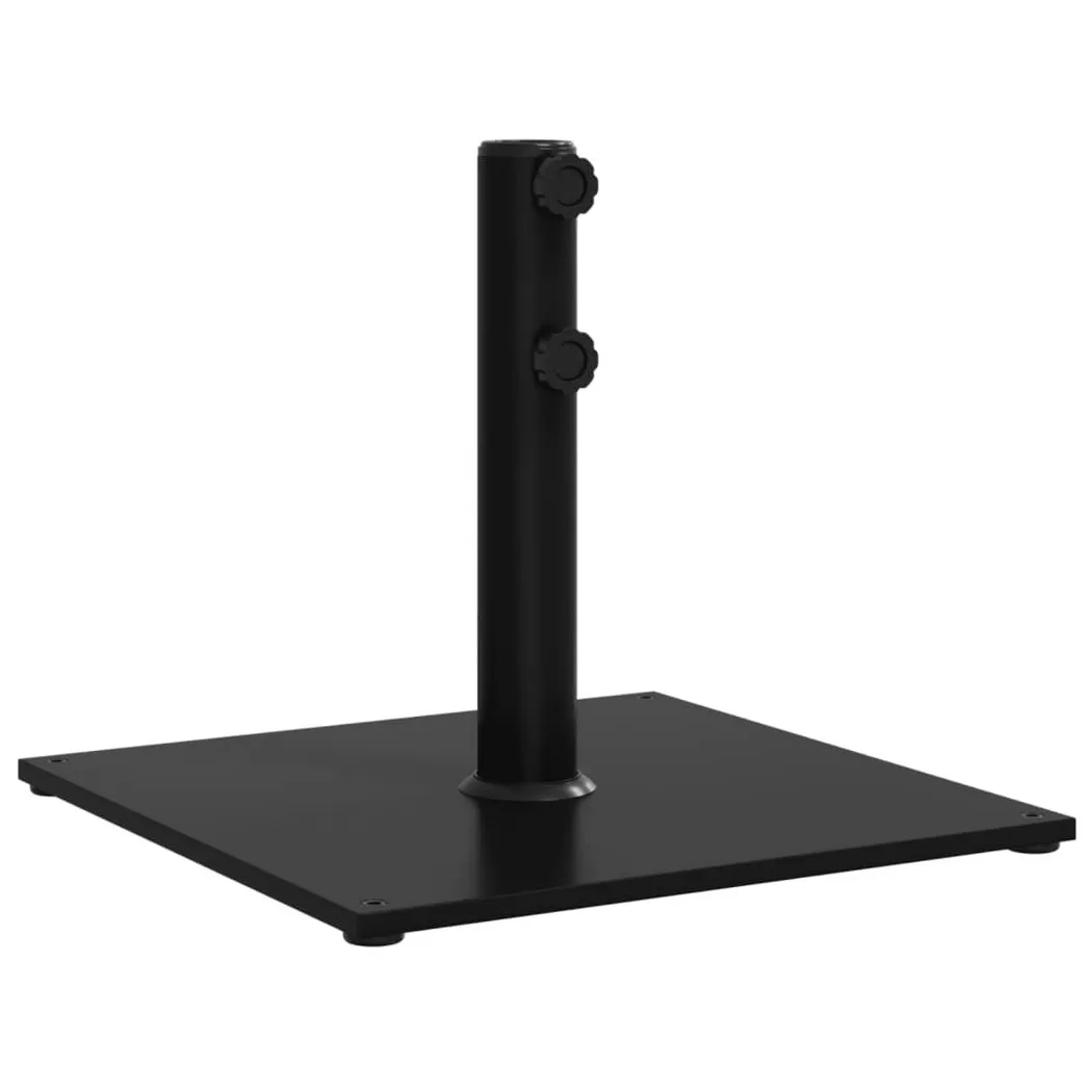 VidaXL - Sonnenschirmständer stahl, One Size, Schwarz