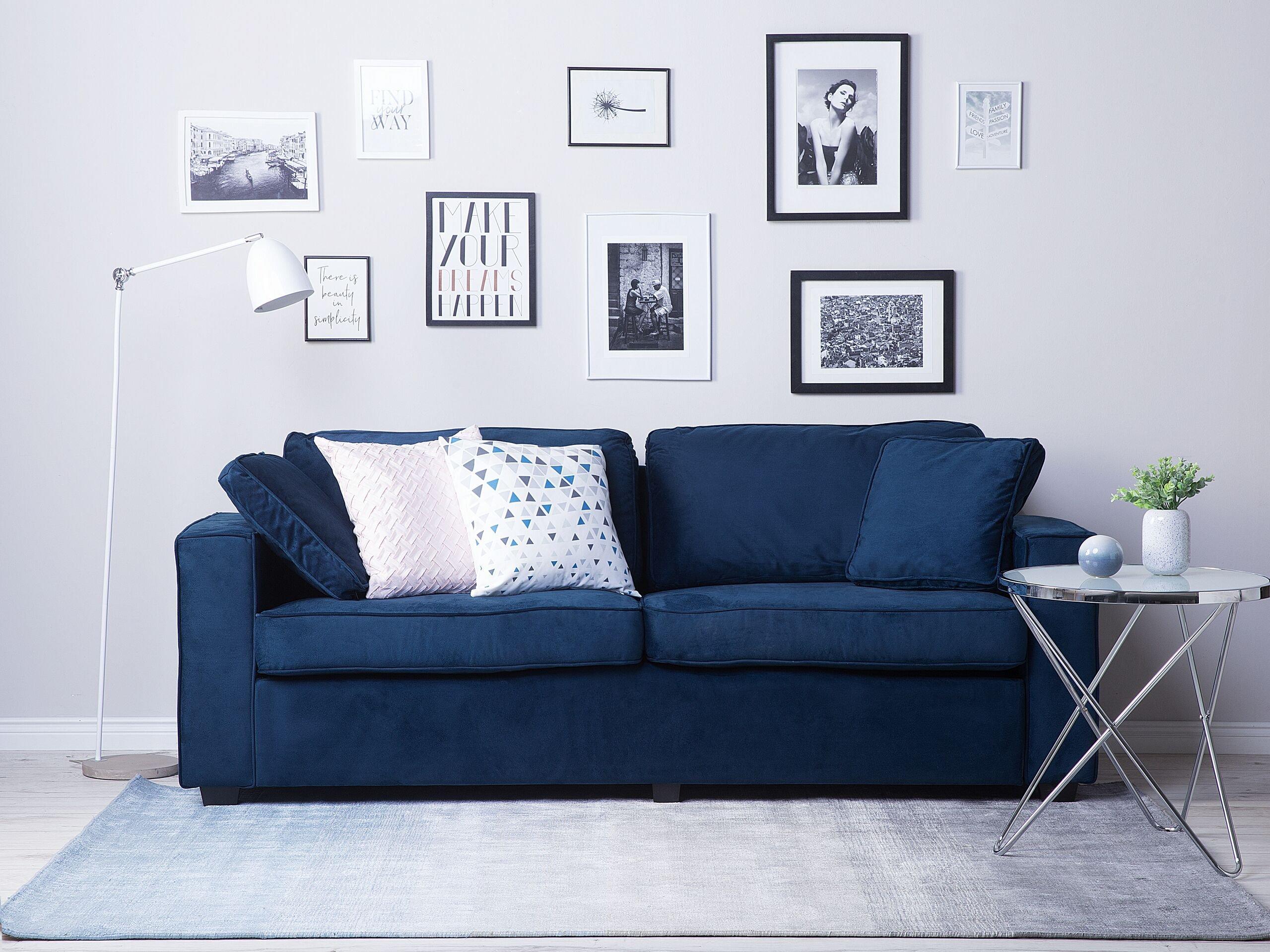 Beliani 3 Sitzer Sofa aus Samtstoff Modern FALUN  