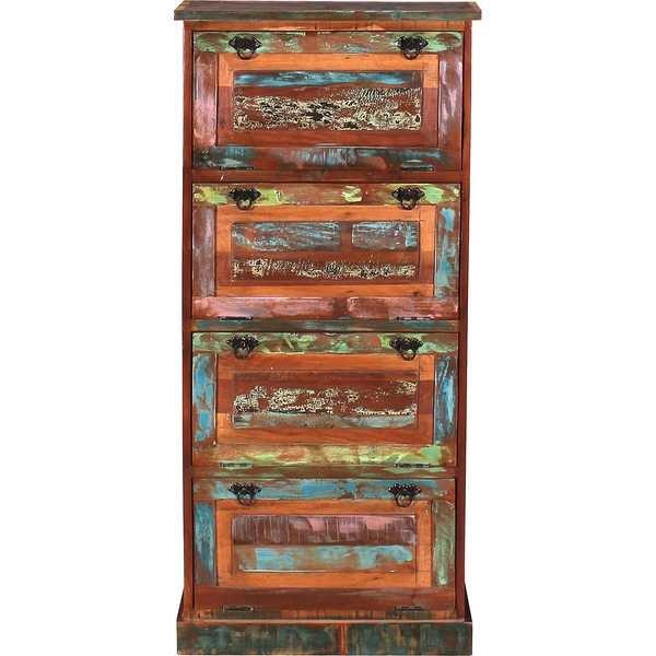 Image of Schuhschrank River bunt 4 Klappen 65x145 Schuhschrank River bunt 4 Klappen 65x145