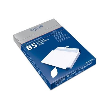 METTLER METTLER Couvert ohne Fenster B5 8096-100-S25 100g, ultraweiss 25 Stk.  