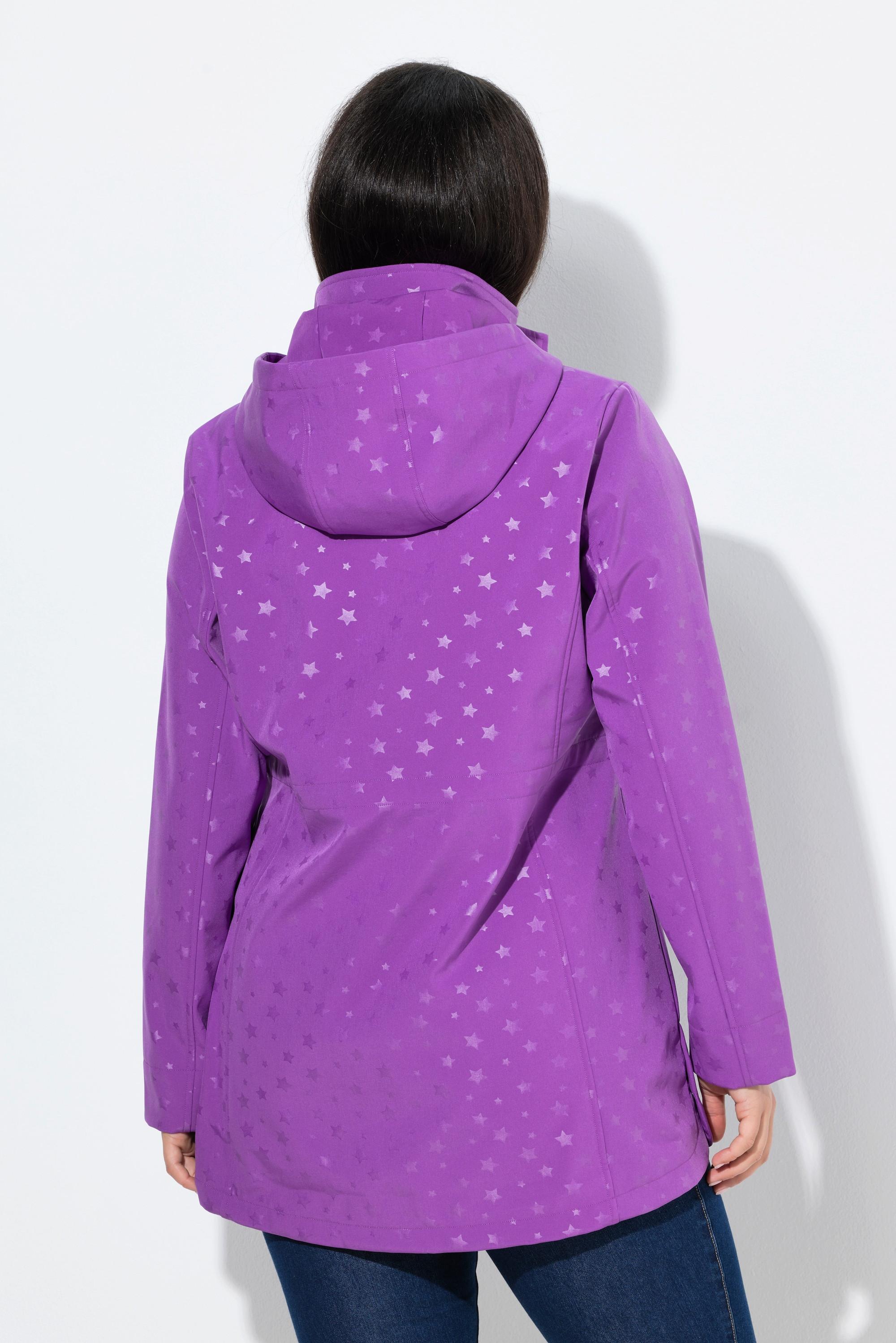 Ulla Popken HYPRAR Wasserabweisende Softshelljacke mit Kapuze  