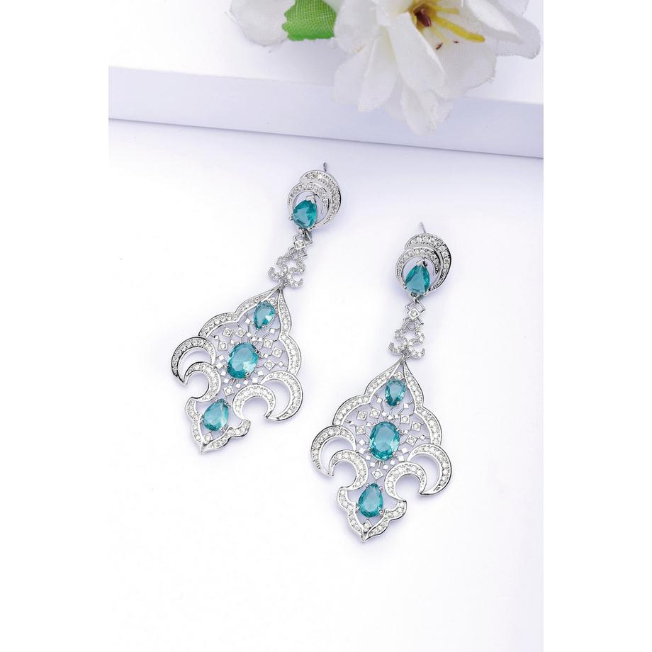 AVANT-GARDE PARIS  Zeitgenössische Designer-Grüne Tropfenohrringe 