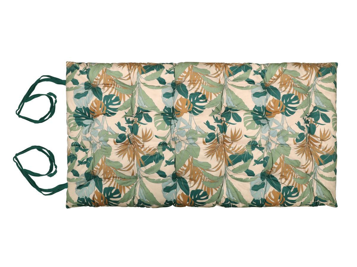 Image of Bodenmatratze aus Samt mit Tropen-Muster - 120 x 60 cm - Mehrfarbig - TOOMAI Bodenmatratze aus Samt mit Tropen-Muster - 120 x 60 cm - Mehrfarbig - TOOMAI