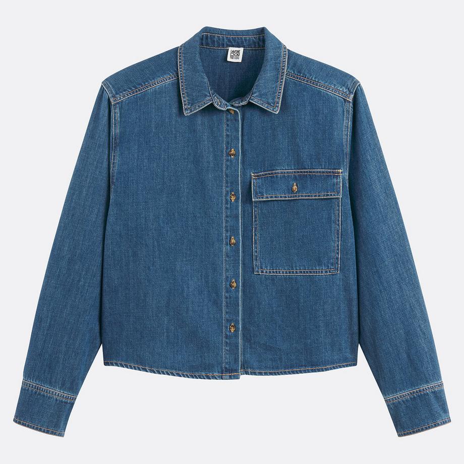 La Redoute Collections Kurzes Oversize Denim Hemd  