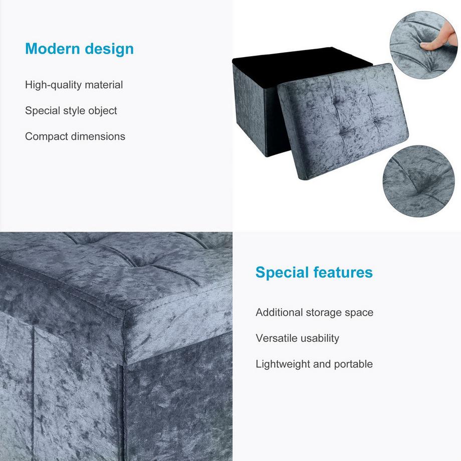 Intirilife Pouf Pliable  