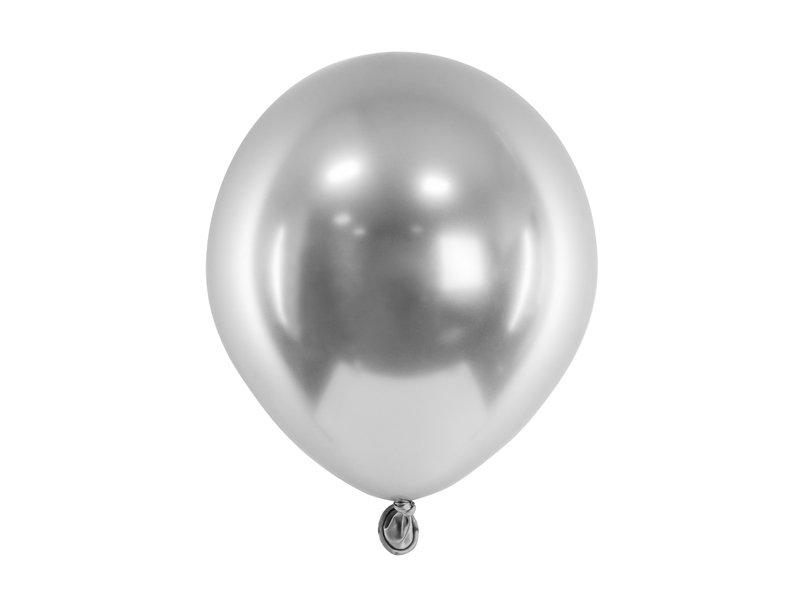 Image of Partydeco Chb1-5-018-50 Partydekorationen Spielzeugballon Unisex Silber ONE SIZE