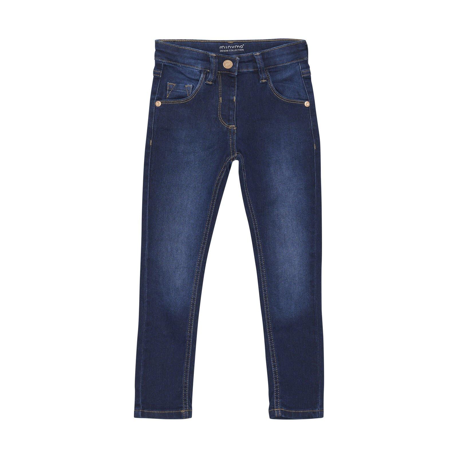 Image of Mädchen Jeans Strech Dark Blue Denim Unisex Blau 104