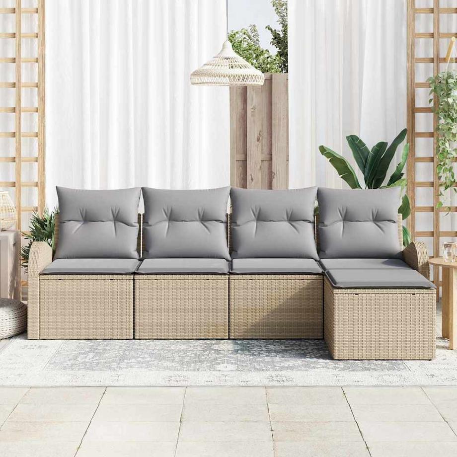 VidaXL Divano da giardino Polyrattan  