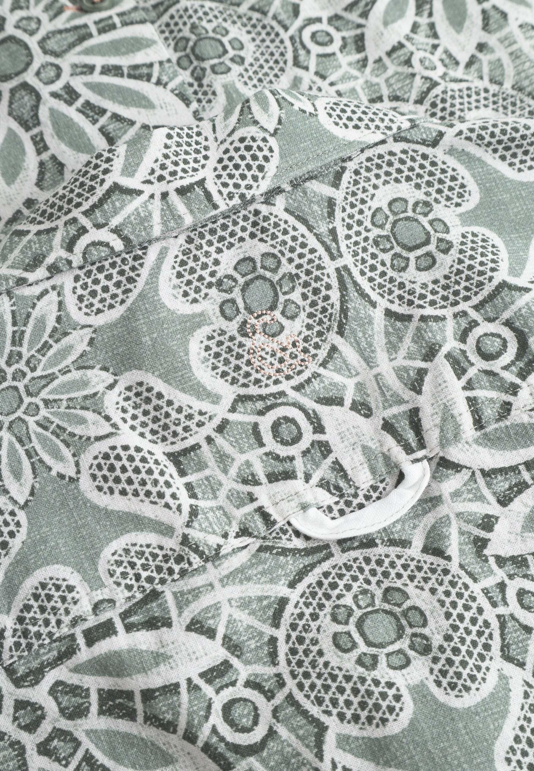 Colours & Sons Kurzarmhemd Japanese Tile Print  