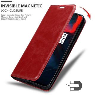 Cadorabo  Housse compatible avec OnePlus 6 - Coque de protection avec fermeture magnétique, fonction de support et compartiment pour carte 