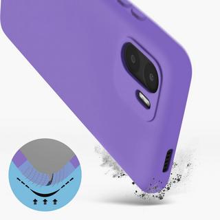 Avizar  Coque Xiaomi Redmi A1 et A2 Doux Violet 