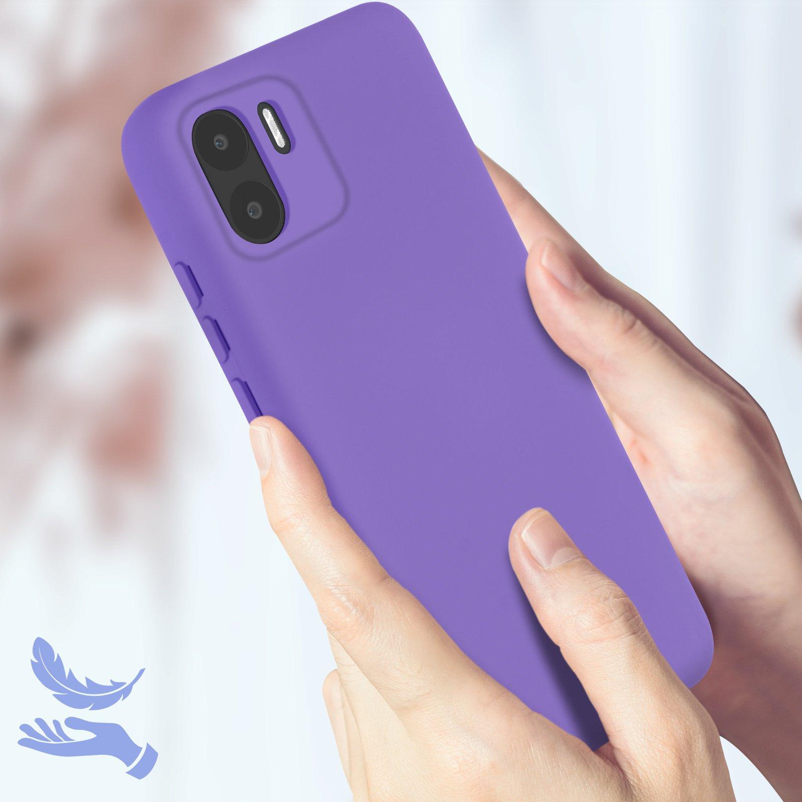 Avizar  Coque Xiaomi Redmi A1 et A2 Doux Violet 