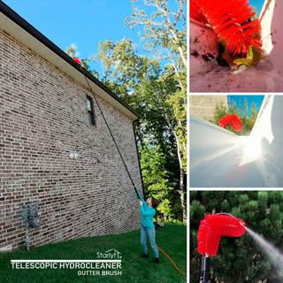 STARLYF Gutter Brush - Spazzola per grondaie  